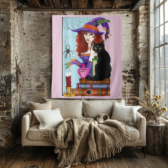 Tapete De Parede Livros Gatos Poções de Bruxas (Criador carregado)