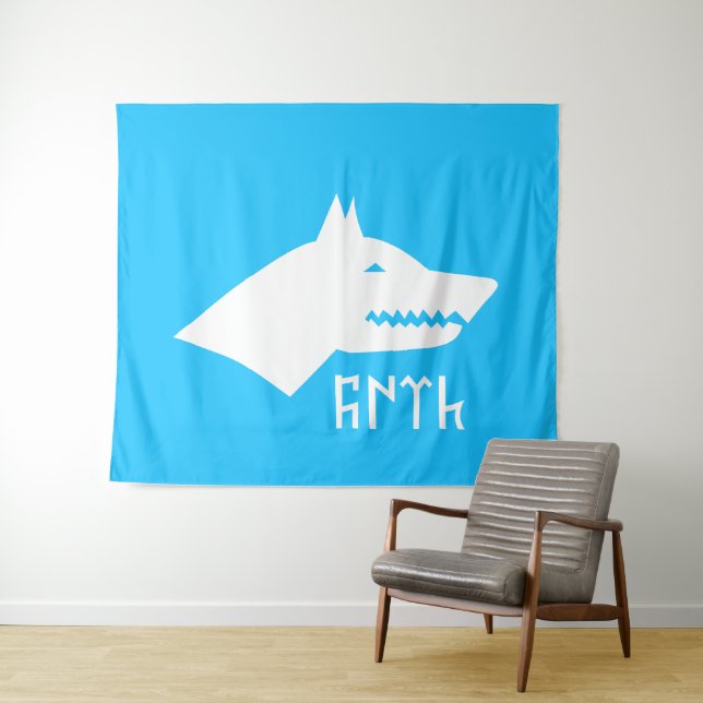 Tapete De Parede Lobo das Cinzas Turcas - Gokturks (In Situ (Horizontal))