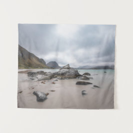 Tapete De Parede Lofoten Ramberg Beach