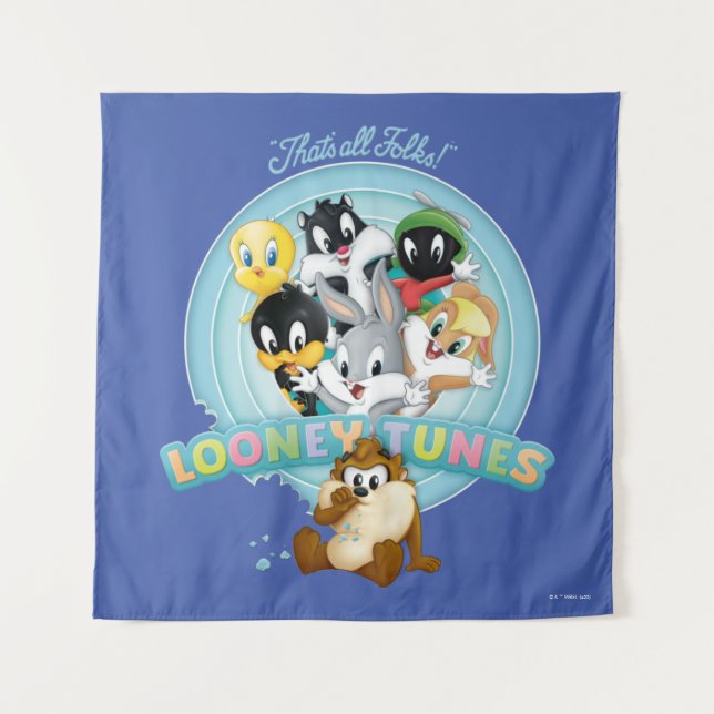 Tapete De Parede Logo Baby LOONEY TUNS™ | É tudo pessoal (Frente)