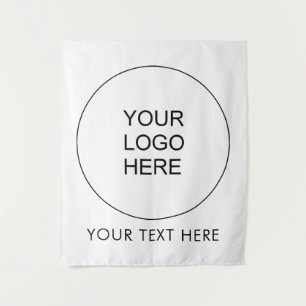 Tapete De Parede Logotipo comercial Adicionar texto aqui Modelo Sim