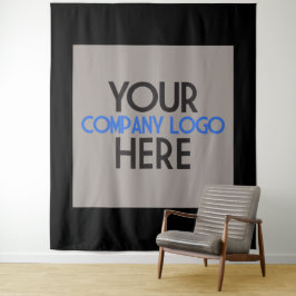 Tapete De Parede Logotipo comercial da empresa mostra plano de fund