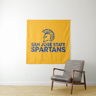 Tapete De Parede Logotipo da San Jose State Spartans com Marca de P