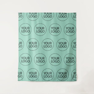 Tapete De Parede Logotipo Empresarial Verde Personalizado Profissio