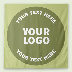 Tapete De Parede Logotipo ou design carregado e texto editável em q