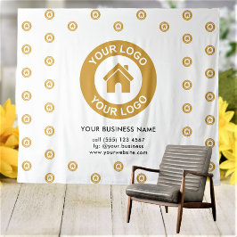 Tapete De Parede Logotipo Personalizado da Empresa Evento de Negóci