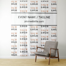 Logotipo Personalizado e Texto Repetição Meia Gota