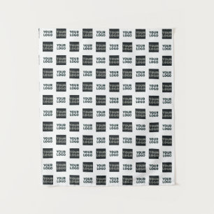 Tapete De Parede Logotipo repetido simples do logotipo 2   Branco