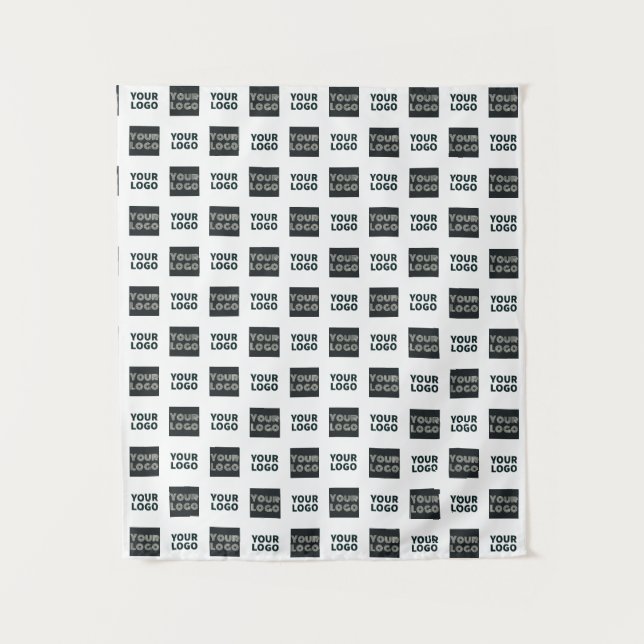 Tapete De Parede Logotipo repetido simples do logotipo 2 | Branco (Frente)