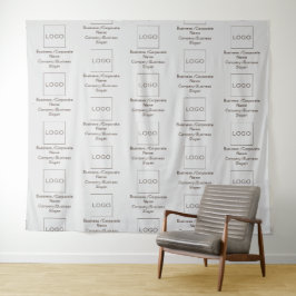 Tapete De Parede Logotipo Slogan Negócios Padrão de Marca Corporati