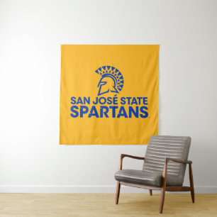 Tapete De Parede Logotipo Wordmark de Spartans do estado de San