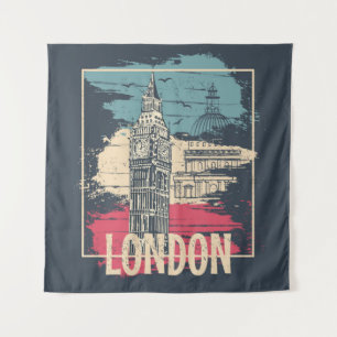 Tapete De Parede London Big Ben: Poster de tipografia
