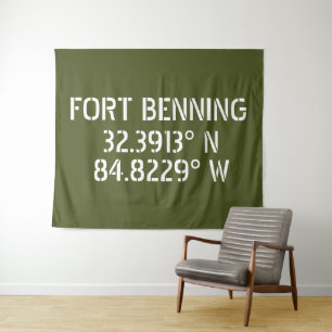 Tapete De Parede Longitude Fort Benning Latitude 