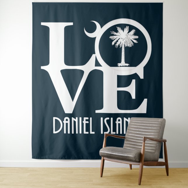 Tapete De Parede LOVE Daniel Island Carolina do Sul (In Situ)