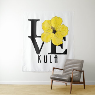 Tapete De Parede LOVE Kula Hawaii Yellow Hobiscus
