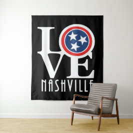 Tapete De Parede LOVE Nashville (texto em branco)