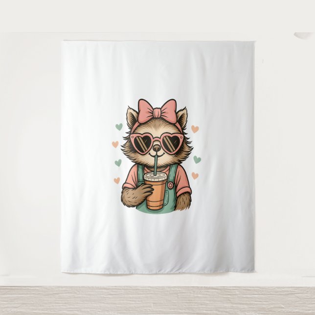 Tapete De Parede Lover Café Rapariga (Frente)