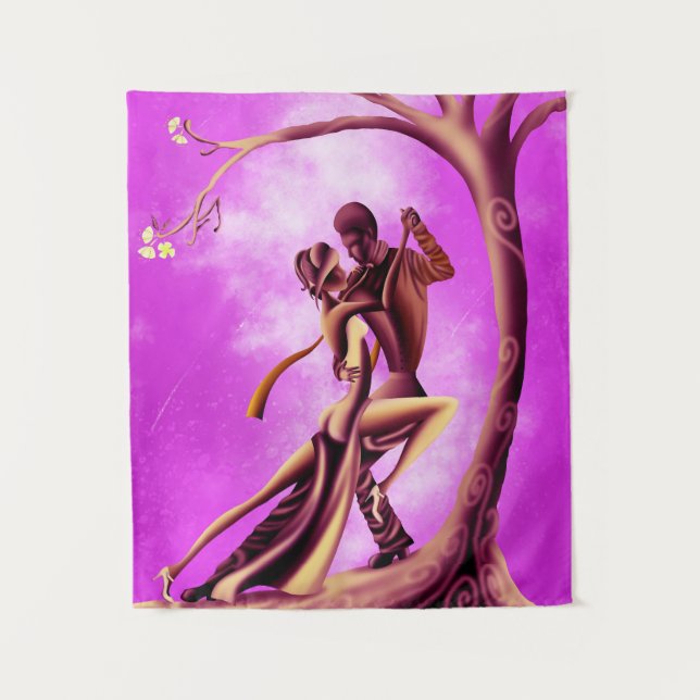 Tapete De Parede "Lua Despertadora" - Trabalho de arte de Dança Sur (Frente)