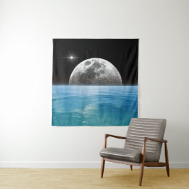 Tapete De Parede Lua sobre o oceano