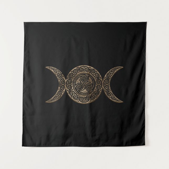 Tapete De Parede Lua tripla - Deusa tripla - Triskelion (Frente)