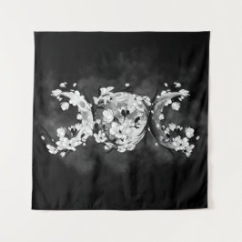 Tapete De Parede Lua tripla - Flor branco