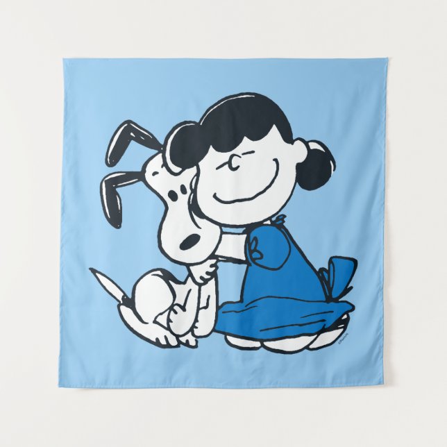 Tapete De Parede Lucy Hugging Snoopy (Frente)
