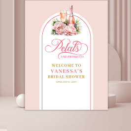 Tapete De Parede Luxurious petals and prosecco party photo backdrop