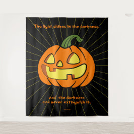 Tapete De Parede Luz brilha na escuridão Jack-o-lanterna