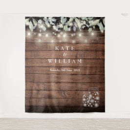 Tapete De Parede Luzes de Corda em Potes de Pedra Backdrop para Fot