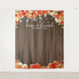 Tapete De Parede Luzes de Corda Rústicas Estúdio de Foto Casamento 