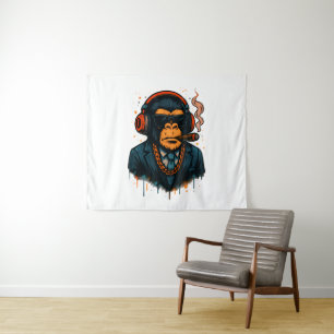 Tapete De Parede Macacos - O Chefe do Macaco Clássico
