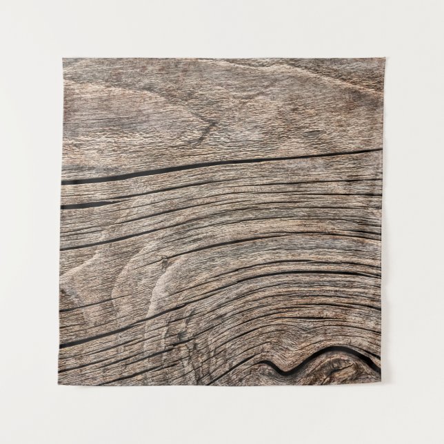 Tapete De Parede Madeira grosseira velha, rachada, rachada e rachad (Frente)