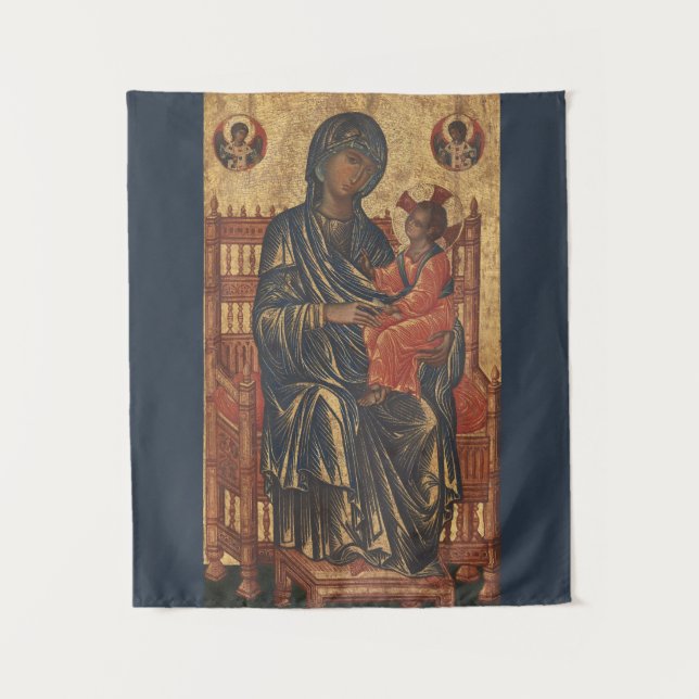 Tapete De Parede Madona e Menino l Ortodoxo l Católico l Igreja,  (Frente)