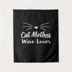 Tapete De Parede Madre Art Cat Mãe Vinho