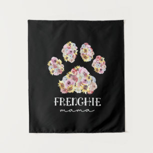 Tapete De Parede Madre Art Frenchie Mama Floral Paw French Buldog