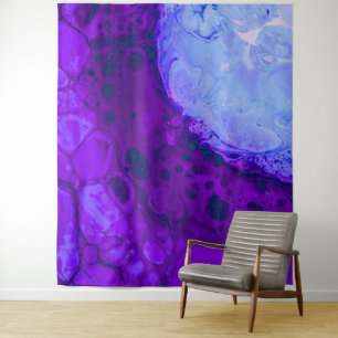 Tapete De Parede *~* Magenta de Abstrato de Turquesa de ressonânci