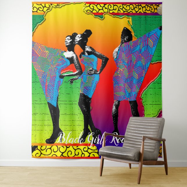 Tapete De Parede Magia de menina negra (In Situ)