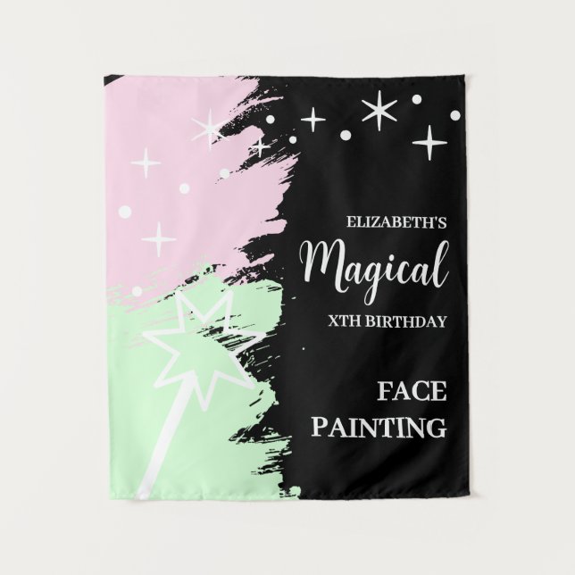 Tapete De Parede Magical Birthday Face Painting (Frente)