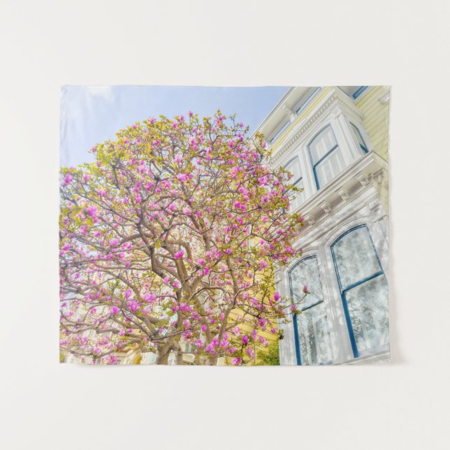 Tapete De Parede Magnolia Blossomas em Primavera (Frente (Horizontal))