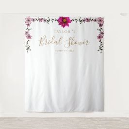 Tapete De Parede Magnolia Chá de panela Floral Fundo