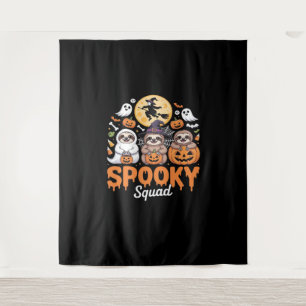 Tapete De Parede Maldita Bruxa de Halloween Engraçado Horror Sloths