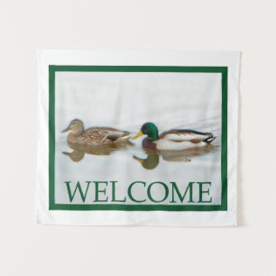 Tapete De Parede Mallard Ducks - Bem-vindo