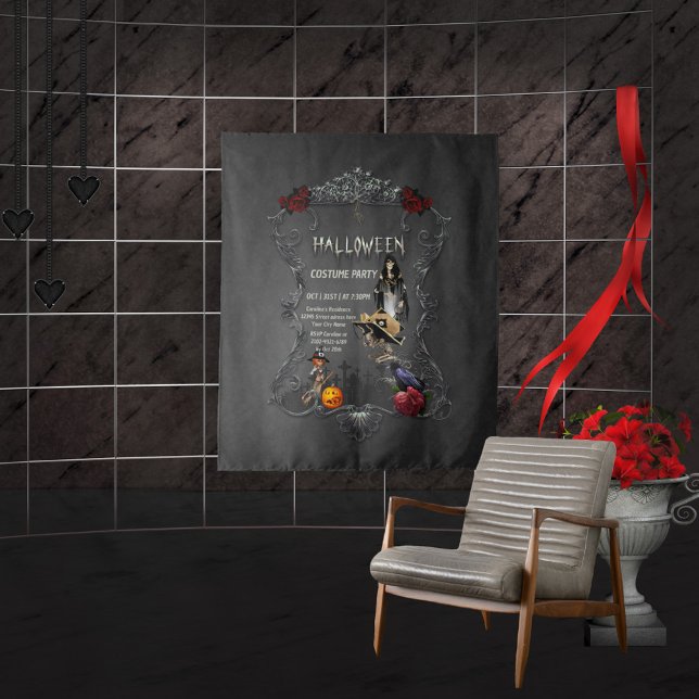 Tapete De Parede Malva e coroa esqueletos (Criador carregado)