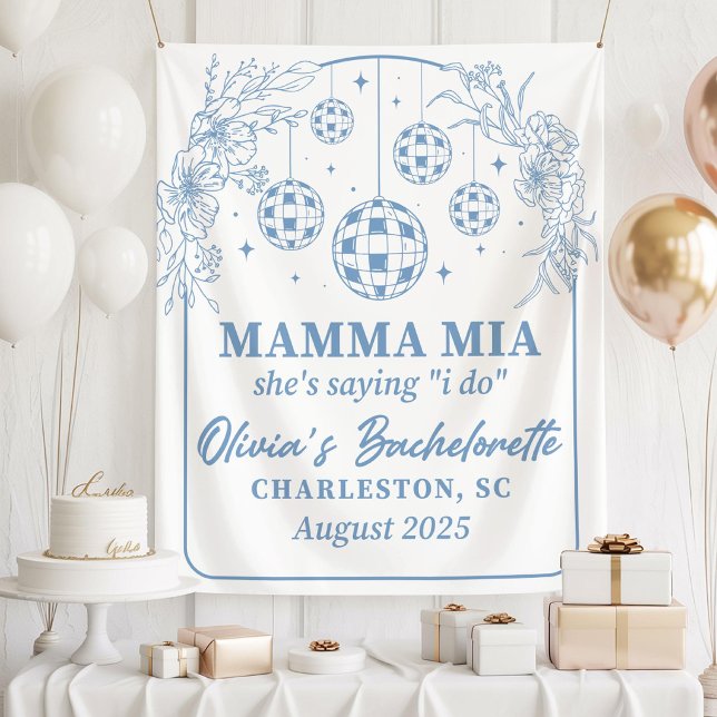 Tapete De Parede Mamma Mia Bachelorette Party Banner, She's Saying  (Criador carregado)