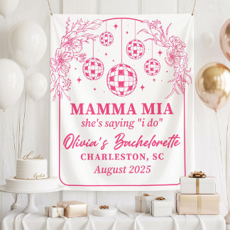Tapete De Parede Mamma Mia Bachelorette Party Banner, She's Saying 