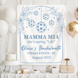 Tapete De Parede Mamma Mia Bandeira para Festa de Despedida de Solt