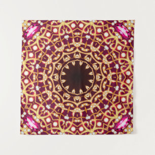 Tapete De Parede Mandala brooch, fundo geométrico de vintage.