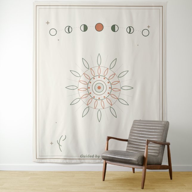 Tapete De Parede Mandala das Fases da Lua (In Situ)