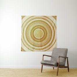 Tapete De Parede Mandala de Ouro e Brilho