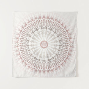 Tapete De Parede Mandala Neutros Bege Creme